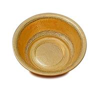 Bacinella In Rame Martellato A Mano Portatile Per Pedicure E Pediluvio, Braciere Da Campeggio Per Picnic, Lavaggio Viso E Relax, Ideale Per Matrimoni E Celebrazioni(Yellow,16.1in)