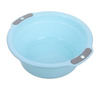 Bacinella Lavaggio in Plastica Spessa, Doppio Manico, Colore Chiaro | Lavabo Portatile Multiuso, per Cucina e Preparazione Pasti, Adatto a Frutta e Verdura, Formato Piccolo