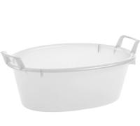 Bacinella Ovale Politene Cm 70 Bianco Stefanplast