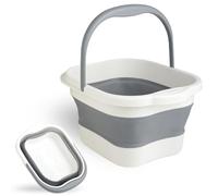 Bacinella Pediluvio - Bacinella Pieghevole - Vaschetta Pedicure, 15 L, TPE ad Alte Prestazioni, 480 Punti Massaggio, con Maniglia, Pieghevole, per Relax, Pediluvi, Cura Piedi, Lavaggio Auto, Pesca