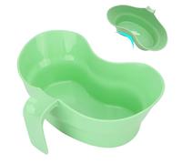 Bacinella per emesi, tazza per sputo da 900 ml, bacinella in plastica, secchio per vomito con apertura e maniglia sospesa per pazienti anziani costretti a letto e pulizia dei denti