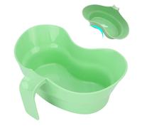 Bacinella per emesi, tazza per sputo da 900 ml, bacinella in plastica, secchio per vomito con apertura con maniglia sospesa per pazienti anziani costretti a letto e tazza per sputo per la pu