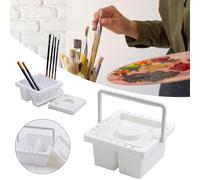 Bacinella per pennelli da pittura, porta pennelli portatile per studio