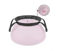 Bacinella per portatile per Escursioni e Viaggi 10L Bacinella | Ampia apertura per riempimento per facile, perfetta per lavare viso, verdure o piatti in viaggio(Pink)