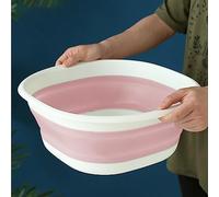 Bacinella Pieghevole | Bacinella per Lavare Pieghevole | Bacinella Portatile per Campeggio | Bacinella Pieghevole per Lavanderia | Bacinella Multiuso per Viaggi, Campeggio (pink,36.5cm)