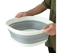 Bacinella Pieghevole | Bacinella per Lavare Pieghevole | Bacinella Portatile per Campeggio | Bacinella Pieghevole per Lavanderia | Bacinella Multiuso per Viaggi, Campeggio (gray,36.5cm)