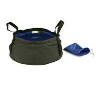 Bacinella Pieghevole da Viaggio per Esterni 12l in Nylon Blu | Resistente a 95 ℃, Non Si Deforma Facilmente, Comoda e Portatile, con Due Manici e Custodia