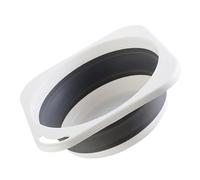 Bacinella Pieghevole Multiuso Grigia Media, Plastico Leggero per Casa | Lavabo Domestico, Lavatoio da Esterno, Lavabo per Piedi, Bacinella Manici, Bagnetto