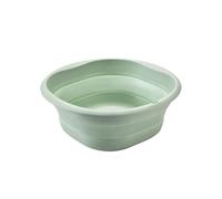 Bacinella pieghevole telescopica, bacinella di compressione portatile, lavabo, lavello da viaggio ultraleggero in silicone for uso domestico(Green)