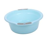 Bacinella Plastica Piccola Rinforzata con Doppio Manico per Casa | Lavabo per Viso e Piedi, Uso Care, Colore Azzurro Chiaro, Formato Compatto