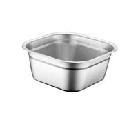 Bacinella quadrata in acciaio inox per cena, buffet, per riporre gli alimenti,