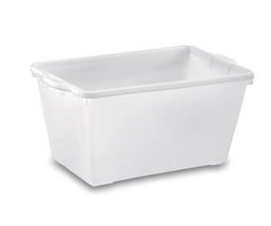 Bacinella Rettangolare cm.50x34x30H Cesta Chiusa Uso Lavanderia Agroalimentare