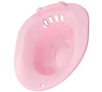 Bacinella Sitz Bath Rosa in Plastica Antiscivolo con Apertura