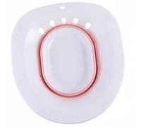 Bacinella Sitz Pieghevole per Materne e Donne in Gravidanza | PP e Tpr, Bianco, Attacco a Parete, Adatta a Wc Standard, Risparmio di Spazio