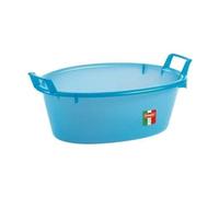 Bacinella Stefanplast ovale con 2 manici, modello 31550, colore Azzurro, e