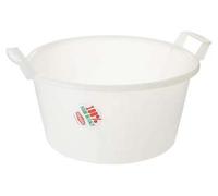 Bacinella Tonda in Polietilene Neutro Ø 45 mm cm da 20 l 2 Pezzi