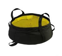 Bacino d'acqua portatile pieghevole da 8 l, per campeggio, viaggi, pediluvio, lavaggio piatti, contenitore per acqua per animali domestici, resistente al calore fino a 90 °C (giallo)