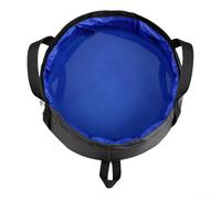 Bacino d'acqua portatile pieghevole da 8 l, per campeggio, viaggi, pediluvio, lavaggio piatti, contenitore per acqua per animali domestici, resistente al calore fino a 90 °C (blu reale)