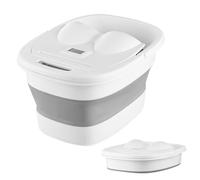 Bacino del bagno - Pedicure Feed Care Bathtub | Secchio massaggio portatile pieghevole con coperchio | Ruota del massaggio inferiore piedi multifunzionale secchio immergiti con portafoglio per donne u
