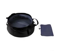 Bacino dell'acqua pieghevole portatile da 8,5 l, in nylon 210D, secchio pieghevole per campeggio, escursionismo, viaggi, lavabo a prova di perdite, per piedi, piatti, animali domestici, rosso (blu