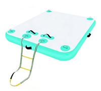 Bacino galleggiante gonfiabile con scala staccabile per uso multipersona in laghi, barche e piscine