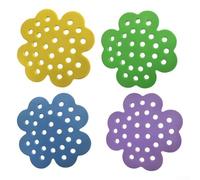 Bacino galleggiante per acque e isole delle farfalle, a forma di fiore, in ABS, impollinatore, per giardino, laghetto, vaschetta per uccelli, viola, giallo, verde, blu, miste 1 o 4 (giallo)