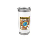 Bacino geyser Grand Prismatic Spring Midway Yellowstone Bicchiere termico in acciaio inox doppia parete