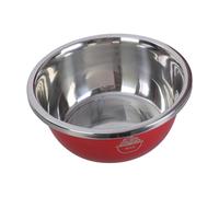 Bacino multifunzionale in acciaio inox con design ispessito, ciotola di drenaggio degli alimenti con coperchio per un uso efficiente in cucina, triturazione e tritatutto