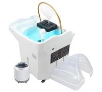 Bacino per il lavaggio dei capelli, portatile, con grande serbatoio d'acqua, per la cura dei capelli, fumigazione, terapia della luce e massaggio, ideale per uso domestico e salone