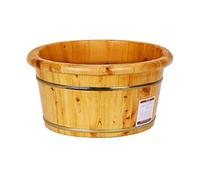 Bacino per pedicure in botte di legno per pediluvio, salone per la casa, barile per pediluvio, vasca idromassaggio per pediluvio, pediluvio per adulti, massaggio ai piedi, secchio di legno (dimensioni