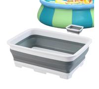 Bacino per piedi per piscina, pediluvio pieghevole | Accessorio per piscina vasca da bagno con piedi antiscivolo per spa viaggio campeggio piscina all'aperto adulti