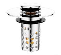 Bacino pop-up in sughero con design 3 in 1 per lo stoccaggio, drenaggio e filtraggio rapidi, cestello rimovibile in acciaio inox, adatto per lavelli da cucina e bagno, argento, facile installazione 25