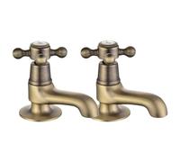 Bacino Rubinetti Coppia Antico Bronzo Spazzolato Bagno Lavello Miscelatore Rubinetti Croce Maniglie Bagno Rubinetti Monoblocco Menta Piperita Rubinetto Lavabo