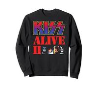 Bacio - 1977 Alive II Felpa, Unisex per Adulti, Nero, XL
