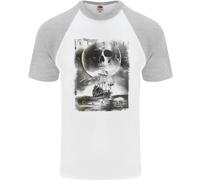 Bacio Della Morte Pirati Navigazione Marinaio Uomo T-Shirt S/S Baseball