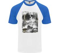 Bacio Della Morte Pirati Navigazione Marinaio Uomo T-Shirt S/S Baseball