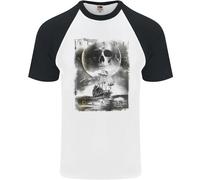 Bacio Della Morte Pirati Navigazione Marinaio Uomo T-Shirt S/S Baseball