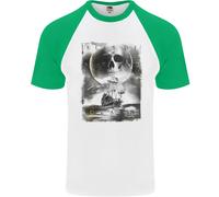 Bacio Della Morte Pirati Navigazione Marinaio Uomo T-Shirt S/S Baseball