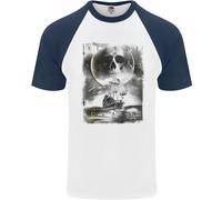 Bacio Della Morte Pirati Vela Marinaio Uomo S/S Baseball T-Shirt