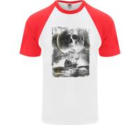 Bacio Della Morte Pirati Vela Marinaio Uomo S/S Baseball T-Shirt