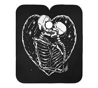 Bacio Dell'Amante Del Teschio Freddo Mantella Taglio Capelli Regolabile Mantella Parrucchiere Lavabile Taglio Di Capelli Mantello Per Uomini Parrucchieri Bambini 140X168Cm