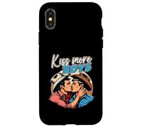 Bacio Di Più Ragazzi Gay Cowboys Baci Gay Orgoglio Lgbt Adulto Custodia per iPhone X/XS