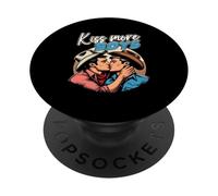 Bacio Di Più Ragazzi Gay Cowboys Baci Gay Orgoglio Lgbt Adulto PopSockets PopGrip Adesivo