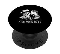 Bacio Di Più Ragazzi Gay Cowboys Baci Gay Orgoglio Lgbt Adulto PopSockets PopGrip Adesivo