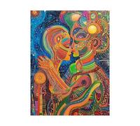 Bacio Dipingere con i Numeri Adulti Astratto Dipingere con i Numeri Bambini 40x30cm, Kit Pittura Adulti con Colore Impermeabile Canvas per Quadri Moderni Soggiorno Decorazioni Parete Regalo 2YH-7609