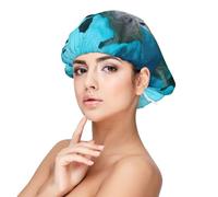 Bacio tra adorabili amanti dei lamantini,Cuffia da notte elastica in raso per adulti, fascia per capelli in seta regolabile, cuffia da notte elastica per donne