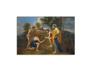 BACION Stampe Da Parete, Nicolas Poussin Et in Arcadia Ego, Pittura Ad Olio, Decorazioni Da Parete Su Tela, Pronte Da Appendere Per Decorare Casa