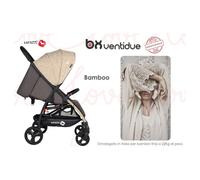 Baciuzzi BX 22 - Passeggino Leggero Compatto Pieghevole 0- 4 Anni 0-22 Kg Bamboo