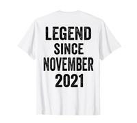 (Back) 5 Decorazioni di Compleanno Novembre 2021 5° Compleanno Maglietta