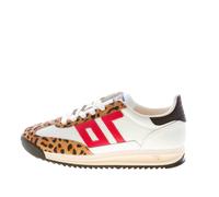 BACK 70 scarpe donna Sneaker Barkley Strike 06 pelle bianca calf hair leopardato